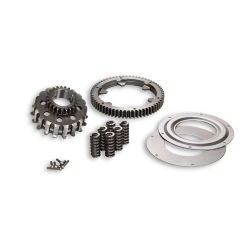 Ingranaggi primari Malossi HTQ 23/64 a denti dritti per Cosa 2 e Vespa PX compatibili. Versione per frizione tipo Cosa 2 da 115 mm.