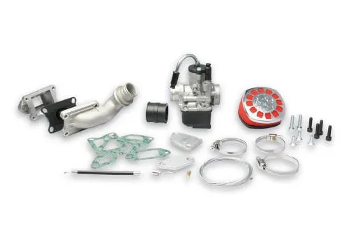 Kit alimentazione lamellare al cilindro Malossi completo di carburatore Ø25 2A SERIE PER VESPA ET3 PRIMAVERA 2T 125 CC