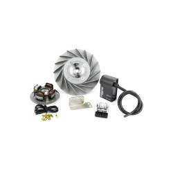 Accensione Pinasco Flytech Touring 26357730 per Vespa PX: cono 20, volano da 1,8 kg, ventola Original Style e centralina Sparkey.