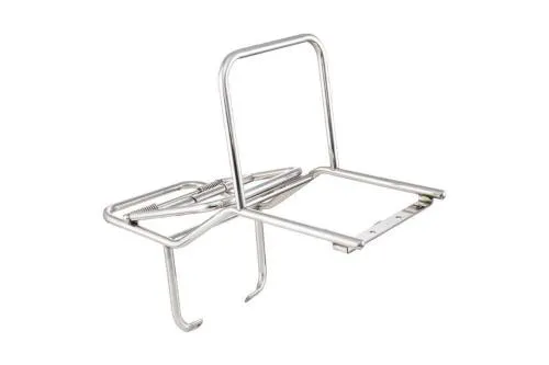 Portapacchi posteriore SIP 25039200 ribaltabile in acciaio inox cromato per Vespa GT, GTR, TS, GL, Sprint, Rally e modelli compatibili.
