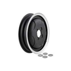 Cerchio tubeless SIP nero con bordo lucidato 2.15-10" per Vespa