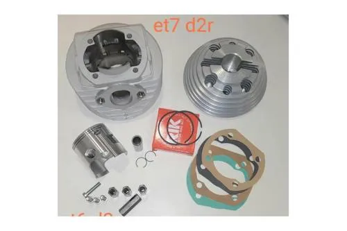 Cilindro in alluminio, monofascia VMC ET6 135cc, Ø 59mm, corsa 51mm per Vespa Primavera - ET3 - PK candela laterale
