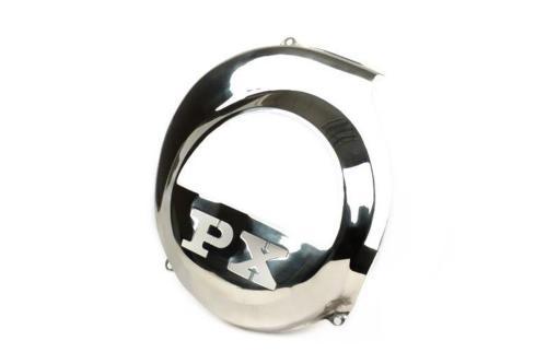 Coprivolano in acciao inox per Vespa PX con avviamento elettrico
