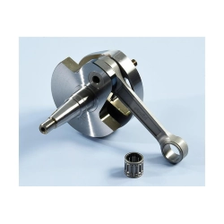 Albero anticipato Polini 210.0064 per Vespa PX/PE e Cosa 200, Rally 200 Ducati: corsa 57, biella 110, spinotto 16 e cono volano 20 mm.