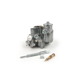 BGM PRO Faster Flow BGM8570 SI 24/24E con miscelatore: passaggi carburante maggiorati e ago galleggiante a molla per Vespa PX.