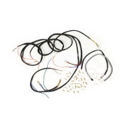Impianto elettrico BGM PRO per conversione Vespa a 12 V CA con accensione Vespatronic. Variante 9077011UVT senza interruttore luci.