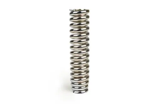 Molla forcella anteriore cromata da 145 mm, rinforzata +25%, per Vespa V1-V15, V30-V33, VM, VN, VL e VB con configurazione compatibile.