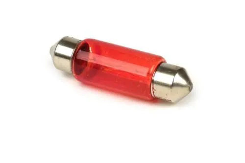 Lampada per Vespa a siluro 6V - 5W 11X40 rossa