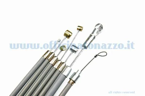 Cable/sheath kit without internal self-lubricating sheath for Vespa Primavera - ET3, GREY