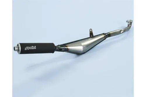 Marmitta Polini Country 200.0045 con silenziatore per Piaggio Ciao, Ciao PX e Bravo compatibili. Ricambio completo per motori 2 tempi.