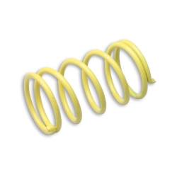 Molla Malossi gialla 297009.Y0, diametro 45 mm, lunghezza 77 mm, filo 3,9 mm e rigidita 8,4k. Per variatore originale o Multivar Piaggio.
