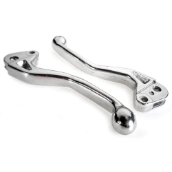 Leve sagomate CIF 5026-V in alluminio lucido per Vespa PK 50 S, PK XL, Automatica ed ETS. Verificare perni e terminali dei cavi.