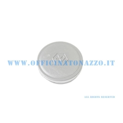 Tappo originale Piaggio grigio 152342001 con emblema esagonale per foro contachilometri Vespa 50 N, L e R con manubrio a faro tondo.