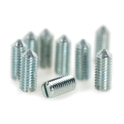 Grano di fissaggio in acciaio zincato M5x12 mm per bordo scudo