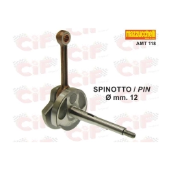 Original Mazzuchelli crankshaft with Ø12mm pin for Ciao - Bravo - SI