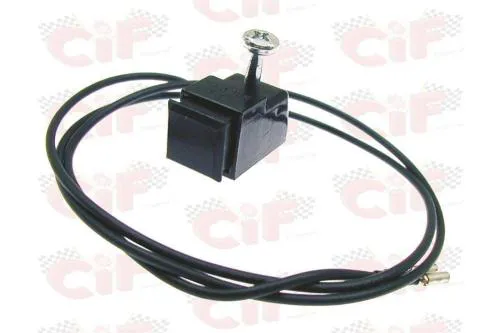Pulsante clacson nero CIF 9245-F con cavo lungo per Piaggio Ciao, SI, Bravo e Grillo compatibili. Equivalente al riferimento 177023.