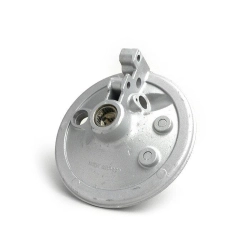 Piatto portaganasce anteriore 179565 per Vespa PX Arcobaleno, Lusso e T5 con perno da 20 mm, fornito senza cuscinetto.