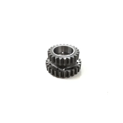 Crimaz 22 pinion meshing with Malossi Z24/63 primary gear, straight teeth, Vespa PX