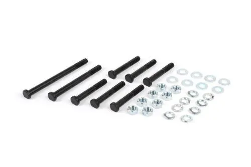 Kit BGM ORIGINAL BGM27LF per carter motore Vespa Largeframe: prigionieri classe 10.9 bruniti, dadi, rondelle e anelli zincati.