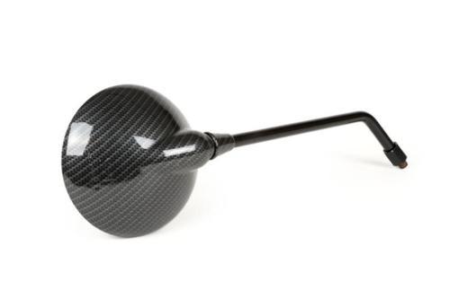 Specchietto retrovisore rotondo sinistro o destro Carbon Look per Vespa