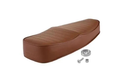 Brown Sport Wave seat for Vespa 50, ET3, Primavera