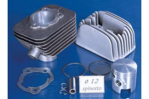 Kit cilindro Polini 140.0066 in ghisa, alesaggio 46 mm, 72 cc e spinotto 12 mm per Piaggio Ciao e Si. Verificare albero e carter.