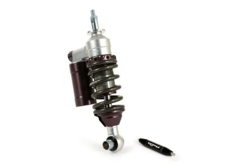 BGM PRO BGM7780 SC/F16 Competition grigio da 200 mm, a gas, con compressione e precarico regolabili per Vespa V50, Primavera ed ET3.