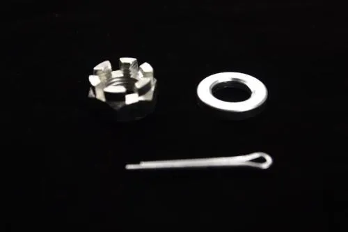 Kit de tuercas de rueda trasera completo con espesor y pasador para Vespa 50, ET3, Primavera