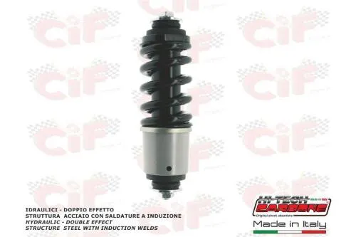 Ammortizzatore posteriore CIF 6350 idraulico a doppio effetto per Piaggio Si, Si FL, Grillo e Boxer 2 compatibili; equivalente aftermarket Piaggio 2654984.