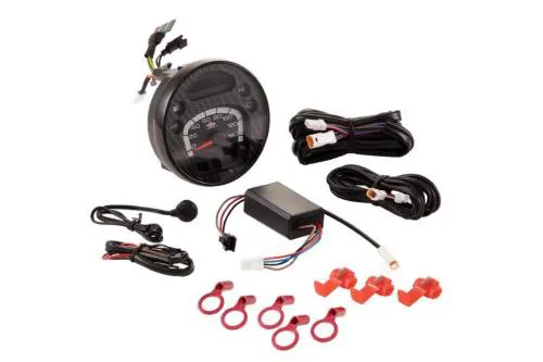 Strumento SIP 2.0 per Vespa PX Lusso, Arcobaleno, 98, MY e 2011: quadrante carbon look, 24 funzioni e scala 140 km/h o 14.000 giri/min.