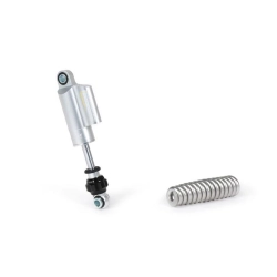 Ammortizzatore anteriore regolabile argento BGM PRO SC COMPETITION compreso di molla per Vespa VNA - VNB - VBA - VBB - Super - Sprint - Sprint Veloce - GL - Rally - GT - GTR - TS
