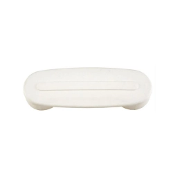 Coprimozzo forcella CIF 5873-B in plastica bianca per Vespa PX e PE 125, 150 e 200 prima serie, versione per perno da 16 mm.