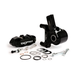 Kit pinza freno a disco BGM colore nero 4 pistoncini e supporto per Vespa PX (compresa di pastiglie) ( BGM2506BK )