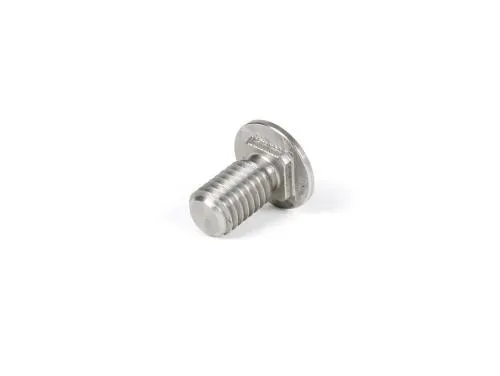Bullone M8 inox BGM PRO 52021 con quadro antirotazione per cerchi scomponibili BGM PRO. Fornito senza dado e anello.