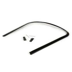 Bordo scudo (con set terminali listelli pedana) -BGM ORIGINAL- Vespa PK S, PK S Lusso, PK SS, PK ETS - plastica - nero