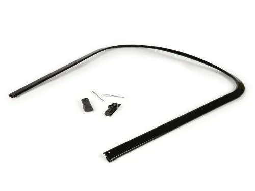 Bordo scudo (con set terminali listelli pedana) -BGM ORIGINAL- Vespa PK S, PK S Lusso, PK SS, PK ETS - plastica - nero