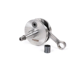Árbol motor -BGM Pro RACING (para válvula de admisión laminar) volante redondo, carrera 54 mm, biela 105 mm- Vespa PK125 XL2, PK125 ETS (cono Ø=24 mm)