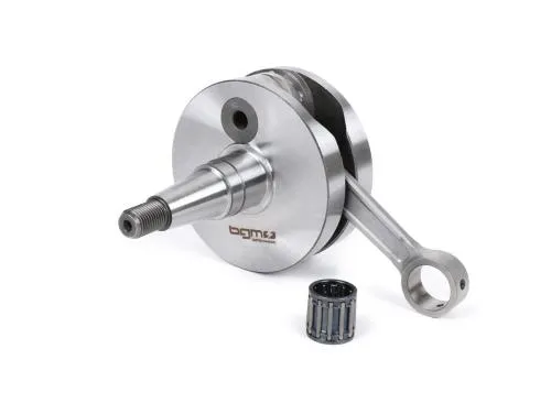 Árbol motor -BGM Pro RACING (para válvula de admisión laminar) volante redondo, carrera 51 mm, biela 105 mm - Vespa PK125 XL2, PK125 ETS (cono Ø=24 mm)