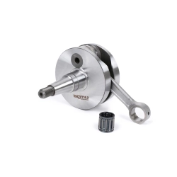 Árbol motor -BGM Pro RACING (para válvula de admisión laminar) volante redondo, carrera 51 mm, biela 105 mm - Vespa PK125 XL2, PK125 ETS (cono Ø=24 mm)
