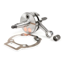 Árbol motor carrera larga -BGM Evolution 2 carrera 55 mm, biela 110 mm, volantes Ø=90 mm- Piaggio Maxi 2 tiempos - incl. espaciador, Aprilia SR125, Gilera Runner 125FX, 180FXR, Italjet Dragster 125, 180, Piaggio SKR125, SKR150, TPH125, Skipper125, Skipper