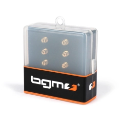 Kit BGM PRO 2599130 con 10 getti minimo Mikuni VM22/210 da 15 a 37,5, filetto M5x0,75, per carburatori TM, TMX e VM compatibili.