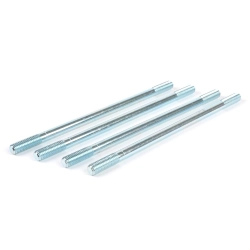 Quattro prigionieri cilindro BGM Original M8x163 mm con filetti rullati, per Vespa GS, SS, Rally, PX/Cosa 200 e Lambretta LI, SX, TV, DL, GP.