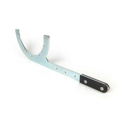 Attrezzo blocca tamburo BGM Pro BGM7914TL per Vespa Smallframe 9-10 e Largeframe 10 pollici. Fissaggio tramite bulloni cerchio e impugnatura PVC.