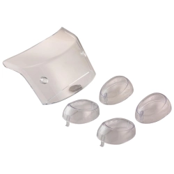 Kit de lente indicador de dirección para MBK /YAMAHA Booster 12"/BW's ('04 -), transparente, incluye lente de faro trasero como accesorio