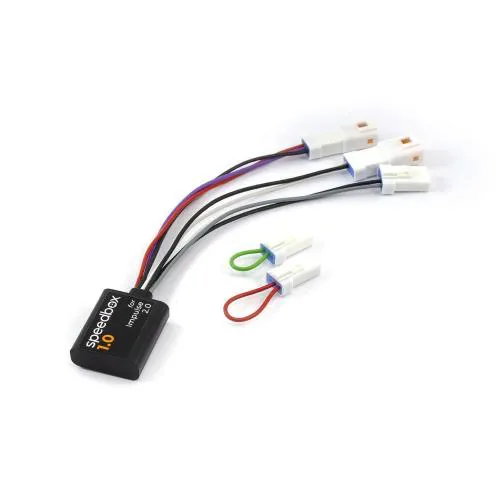 Módulo de tuning E-Bike SPEEDBOX 1, para Impulse Impulse 2.0 instalado en el chasis manual/enchufe Halbierte Werte 50 Impulse Solo para uso en competición. ¡No admitido en el área de la StVZO alemana!