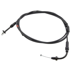 Cavo gas di apertura originale Piaggio 668482 per Vespa LX e S 125-150 3V i.e. 4T AC. Variante nera in acciaio zincato; verificare il comando doppio.