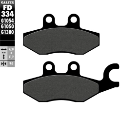Pastillas de freno GALFER Semi Metal S53, delantera derecha, para PIAGGIO X8/X9 Evo/X10/XEvo, trasera para PIAGGIO Beverly /Medley/MP3/X7/XEvo 96,9x41,2x9,0 mm 77x41,2x9,0 mm, con e-pass
