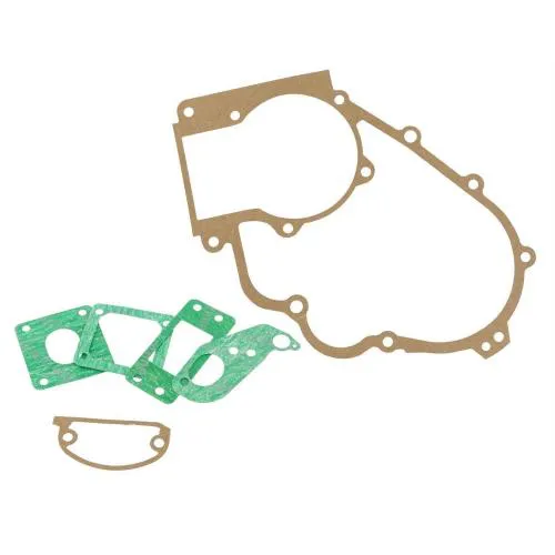 Serie guarnizioni Pinasco 25332205 dedicata ai carter motore Largeframe Master, Master 2016 e Slave, nelle configurazioni 125-150 e 200. Include tenute per semicarter, selettore e aspirazione; guarnizioni cilindro escluse.