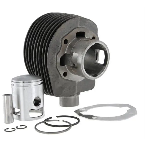 PIAGGIO cylinder by SIP 150 cc for Vespa 150 VBA/VBB/VGLA-B /VGL1/GL/Sprint 1°/Super 1° Ø 57.8 mm, cast iron, 2 ports, 57 mm stroke, 2 piston rings, without head, 3rd port closed with spacer, grade AA - perfect repair