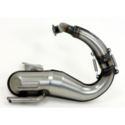 Scarico Racing GIANNELLI Vin.. ..per APE 50 in acciaio, argento, da 100cc SPORT-TUNING, performante e stradale